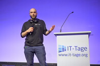 Linus Zocholl unterstützte die Konferenz als Trackpate zu den Themen "Agile", "Zukunft gestalten" und "Cloud".